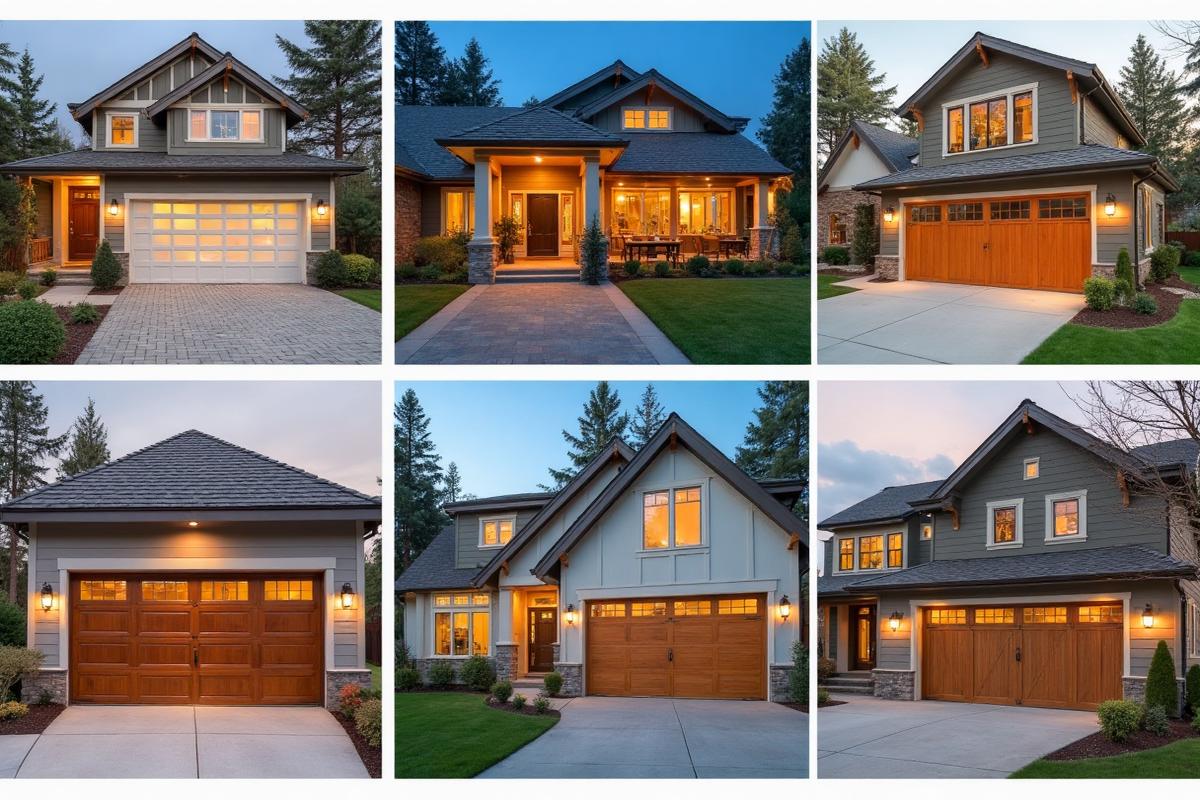 Gallery of custom garage doors installed by Bridgeport Garage Doors