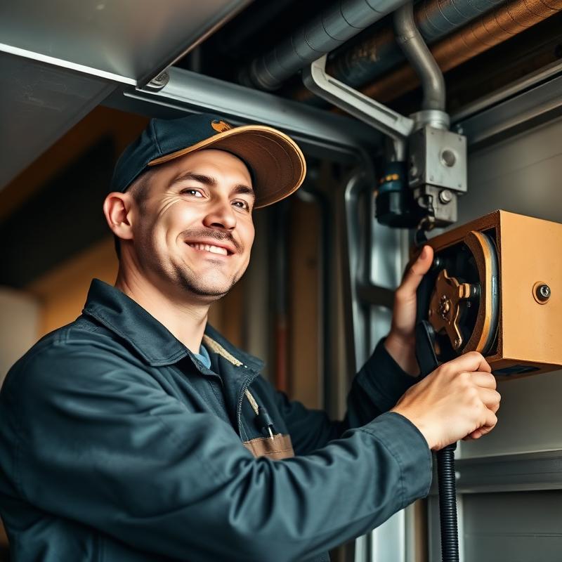 Professional garage door technician from Bridgeport Garage Doors